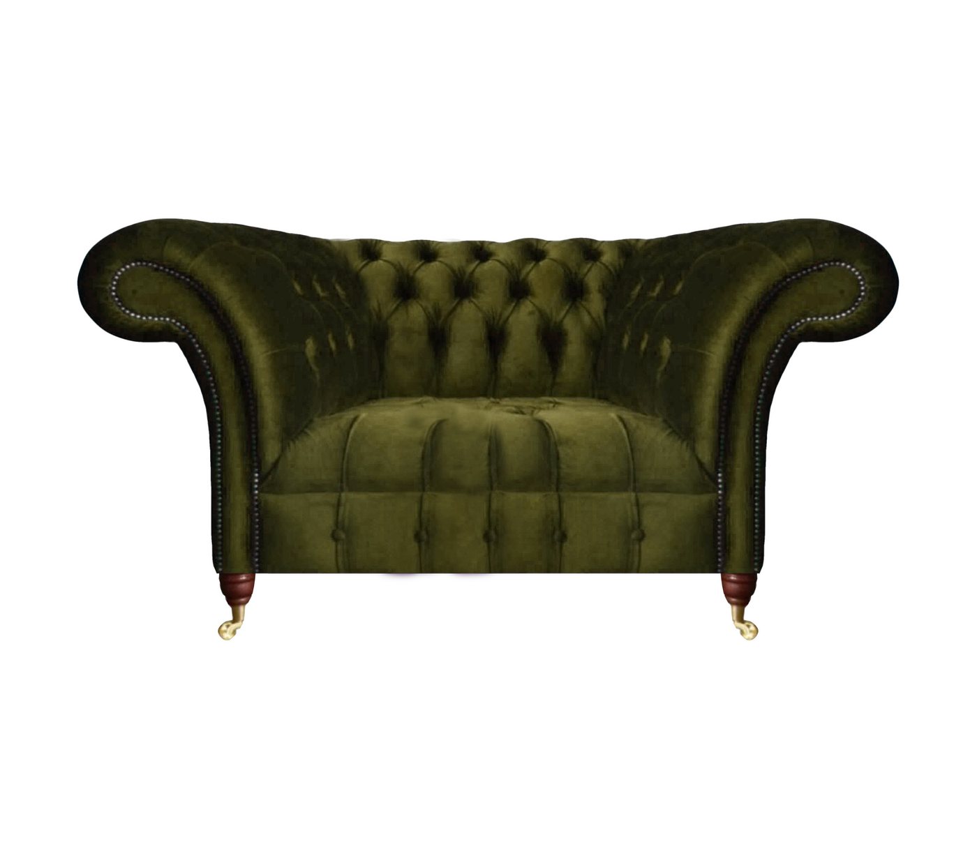 JVmoebel Sessel Modern Luxus Sessel Grün Chesterfield Einrichtung Wohnzimmer (1-St., 1x Sessel), Made in Europa von JVmoebel