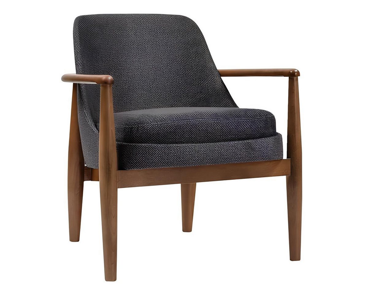 JVmoebel Sessel Moderner Grauer Designer-Stuhl für Wohnzimmer mit Polsterung (1-St., 1x Sessel), Made in Europa von JVmoebel