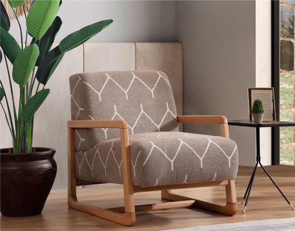 JVmoebel Sessel Moderner Relaxsessel in Braun für Ihr Wohnzimmer (1-St., Sessel), Made in Europa von JVmoebel