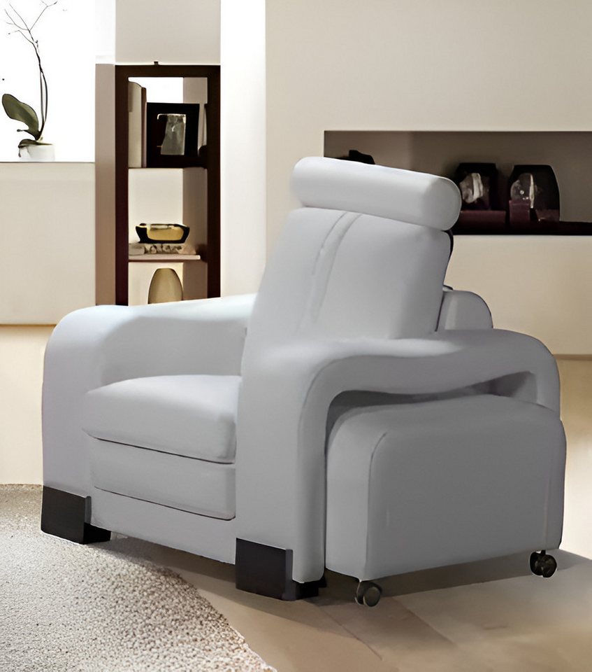 JVmoebel TV-Sessel Sessel Moderner TV Sessel mit Hocker aus Kunstleder zum Entspannen (1-St), Made in Europa JVmoebel TV-Sessel Sessel Moderner TV Sessel mit Hocker aus Kunstleder zum Entspannen (1-St), Made in Europa von JVmoebel