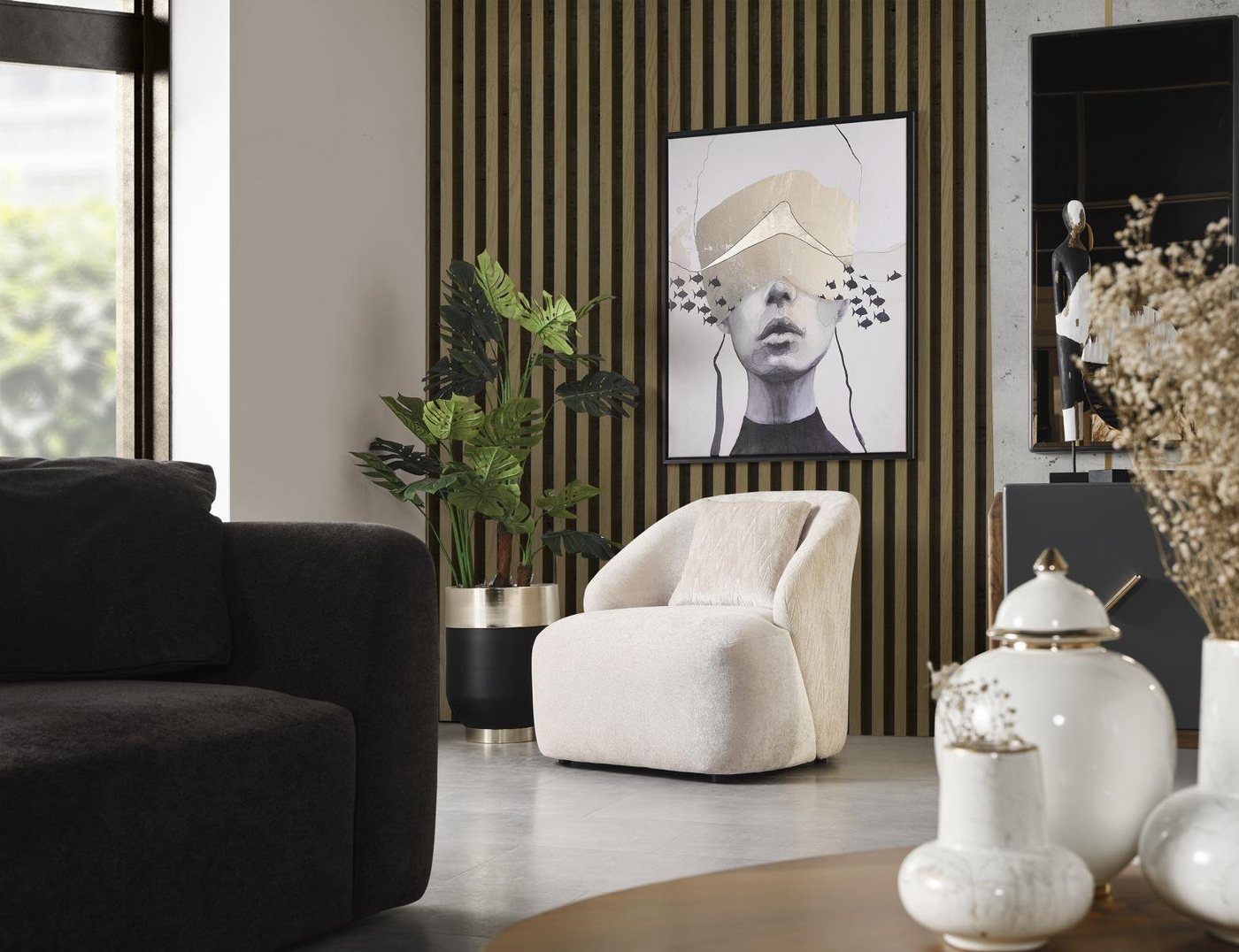 JVmoebel Ohrensessel Moderner Weißer Ohrensessel aus Stoff für das Wohnzimmer (1-St., Sessel), Made in Europa von JVmoebel