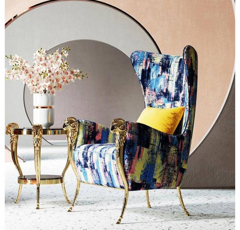 JVmoebel Sessel Ohrensessel Einzelstück für gemütliche Fernsehabende, Made in Europa von JVmoebel