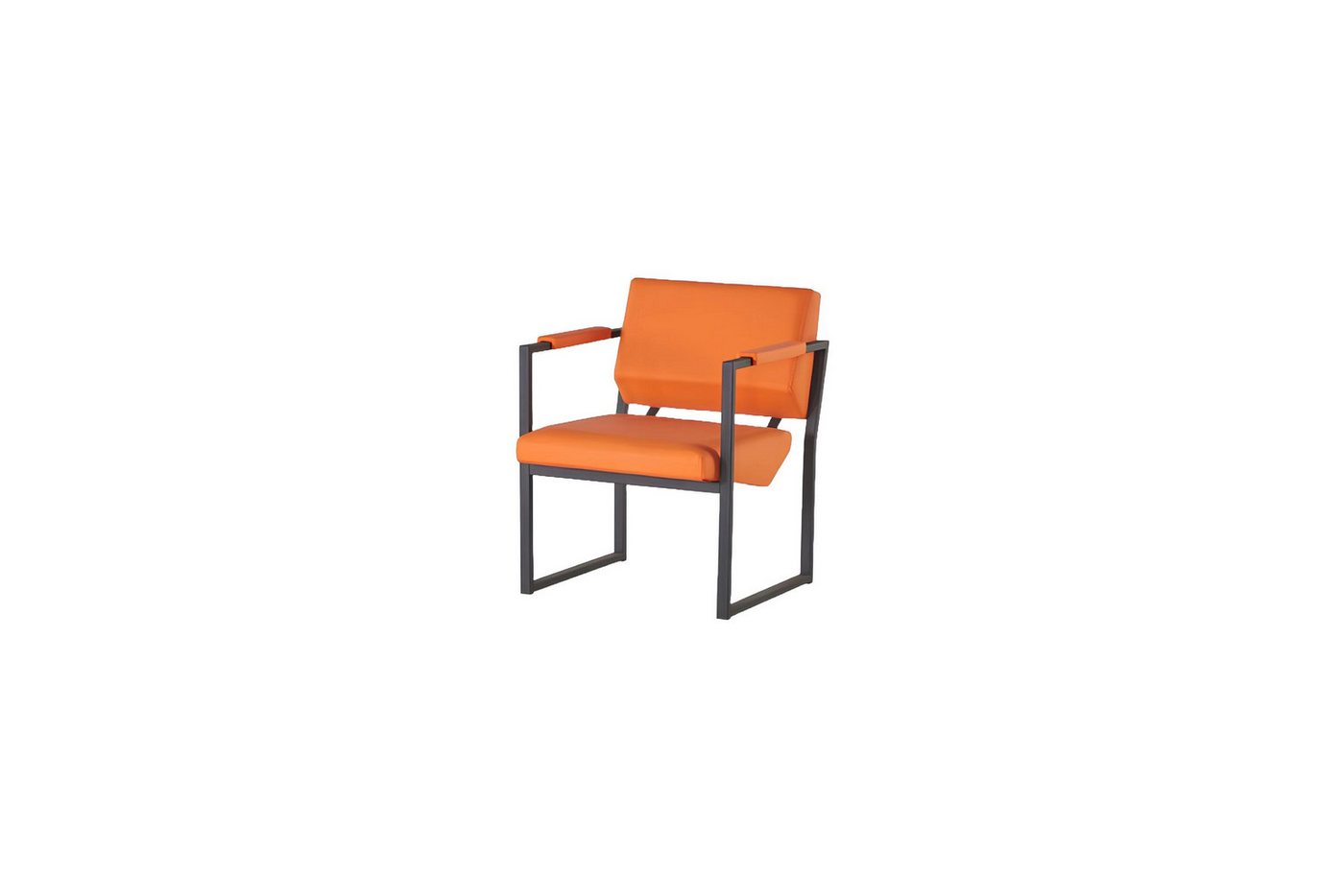 JVmoebel Sessel Oranger Arbeitszimmer Sessel Wartezimmer Einsitzer Designer Sitzmöbel (Sessel), Made in Europa von JVmoebel