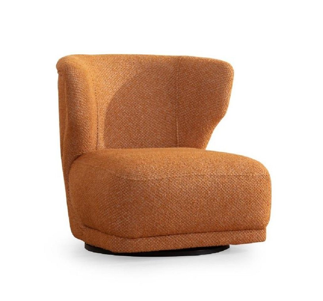 JVmoebel Sessel Oranger Polstersessel Wohnzimmer Einsitzer Stilvoller Relaxsessel Neu (1-St., Sessel), Made in Europa von JVmoebel