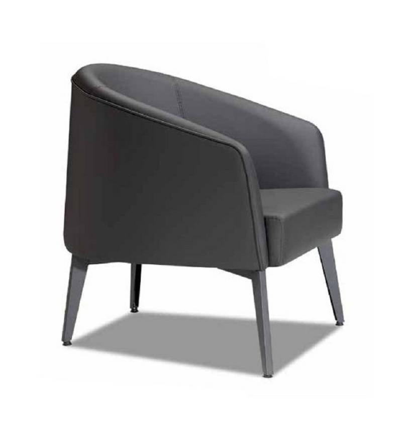 JVmoebel Relaxsessel Relaxsessel Sessel Grau Polstersessel Couch Lounge Büro Hotel (1-St., Sessel), Made in Europa von JVmoebel