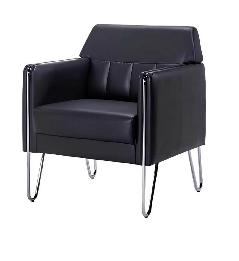 JVmoebel Sessel Schwarz Sessel Relaxsessel Polstersessel Couch Lounge Büro (1-St., Sessel), Made in Europa von JVmoebel
