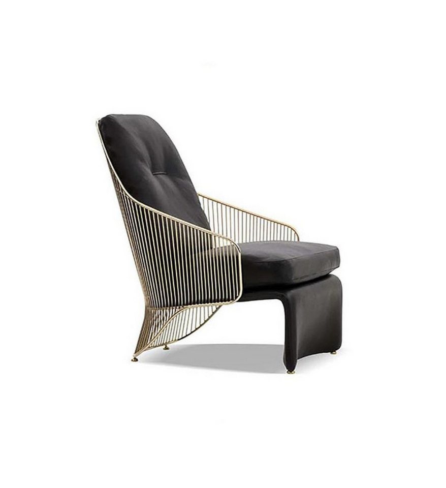 JVmoebel Sessel Schwarzer Designer Sessel für das Wohnzimmer – Lounge Polsterstuhl (1-St., 1x nur Sessel), Made in Europa von JVmoebel