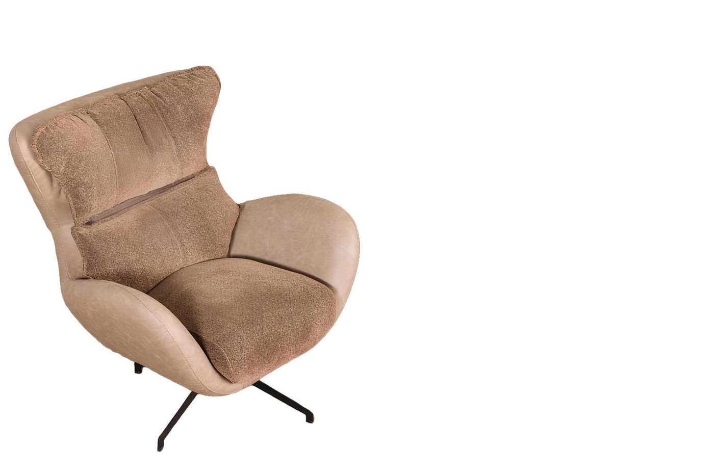 JVmoebel Sessel Braun Design Couch Sofa Sitzer Luxus Neu Relax Textil Lounge Wohnmöbel (1-St., Sessel), Made in Europa von JVmoebel