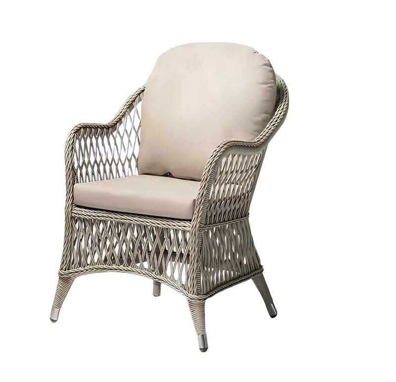 JVmoebel Gartenstuhl Sessel Design Hochwertig Gartenmöbel Hochwertig Rattan Polster Sitzer, Made in Europa von JVmoebel