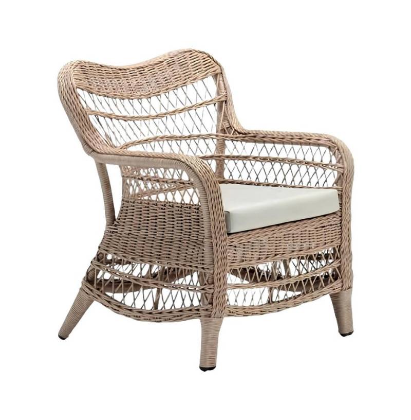 JVmoebel Gartensessel Sessel Design Terrasse Couch Sofa Sitzer Rattanb Polster Luxus Sitz (Sessel), Made in Europa von JVmoebel