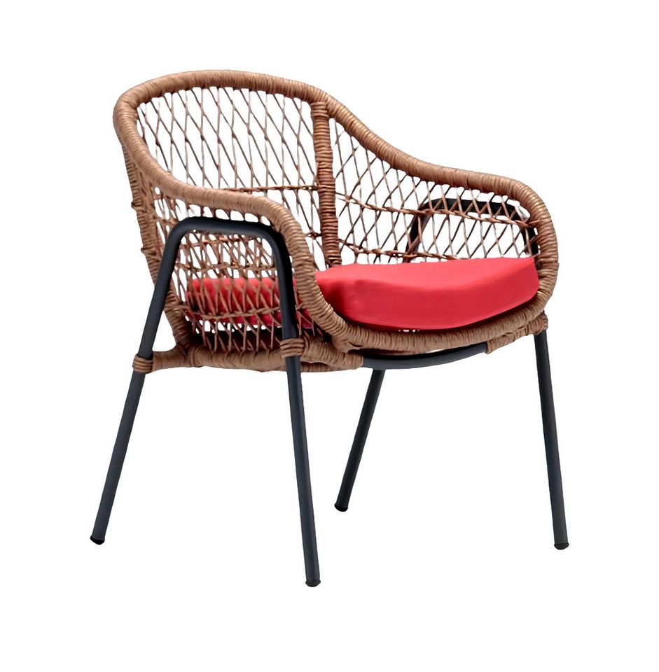 JVmoebel Gartensessel Sessel Design Terrassensofa Sofasitz Rattan gepolstert Luxus Lounge (Sessel), Made in Europa von JVmoebel