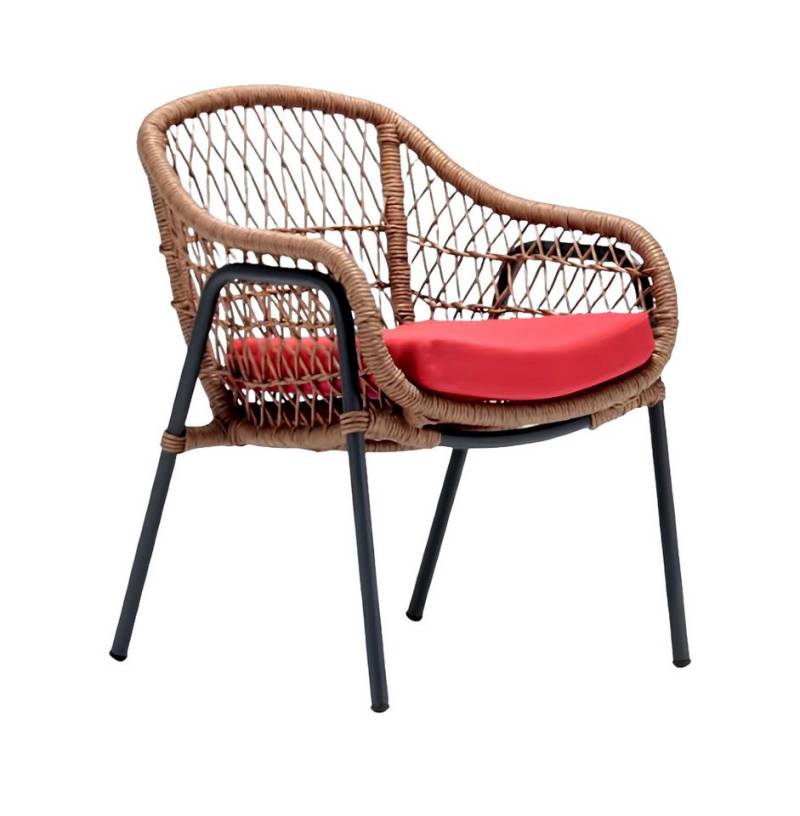 JVmoebel Gartensessel Sessel Design Terrassensofa Sofasitz Rattan gepolstert Luxus Lounge (Sessel), Made in Europa von JVmoebel