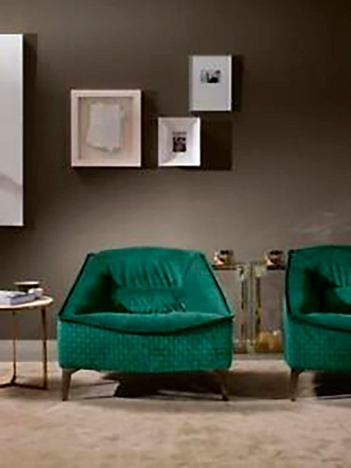 JVmoebel Sessel Sessel Einsitzer Luxus 1Sitzer Polster Sitz Designer Textil Sitz Stoff von JVmoebel