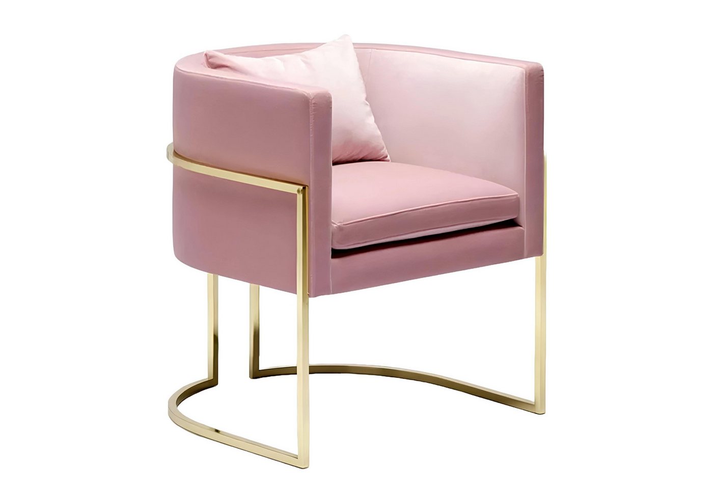 JVmoebel Loungesessel Sessel Metall Design Polster Lounge Club Stuhl Sitz Relax Luxus Zimmer, Made in Europa von JVmoebel