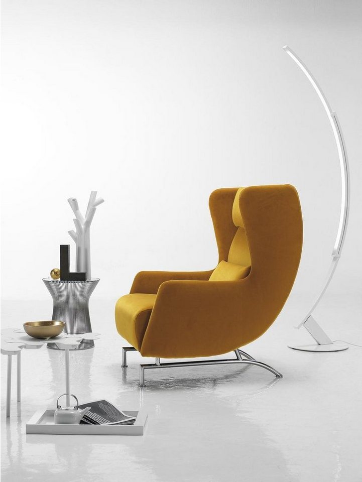 JVmoebel Sessel Sessel Sitz Einsitzer Design Gelb Polster Wohnzimmer Möbel Ohrensessel (Sessel), Made in Europe von JVmoebel