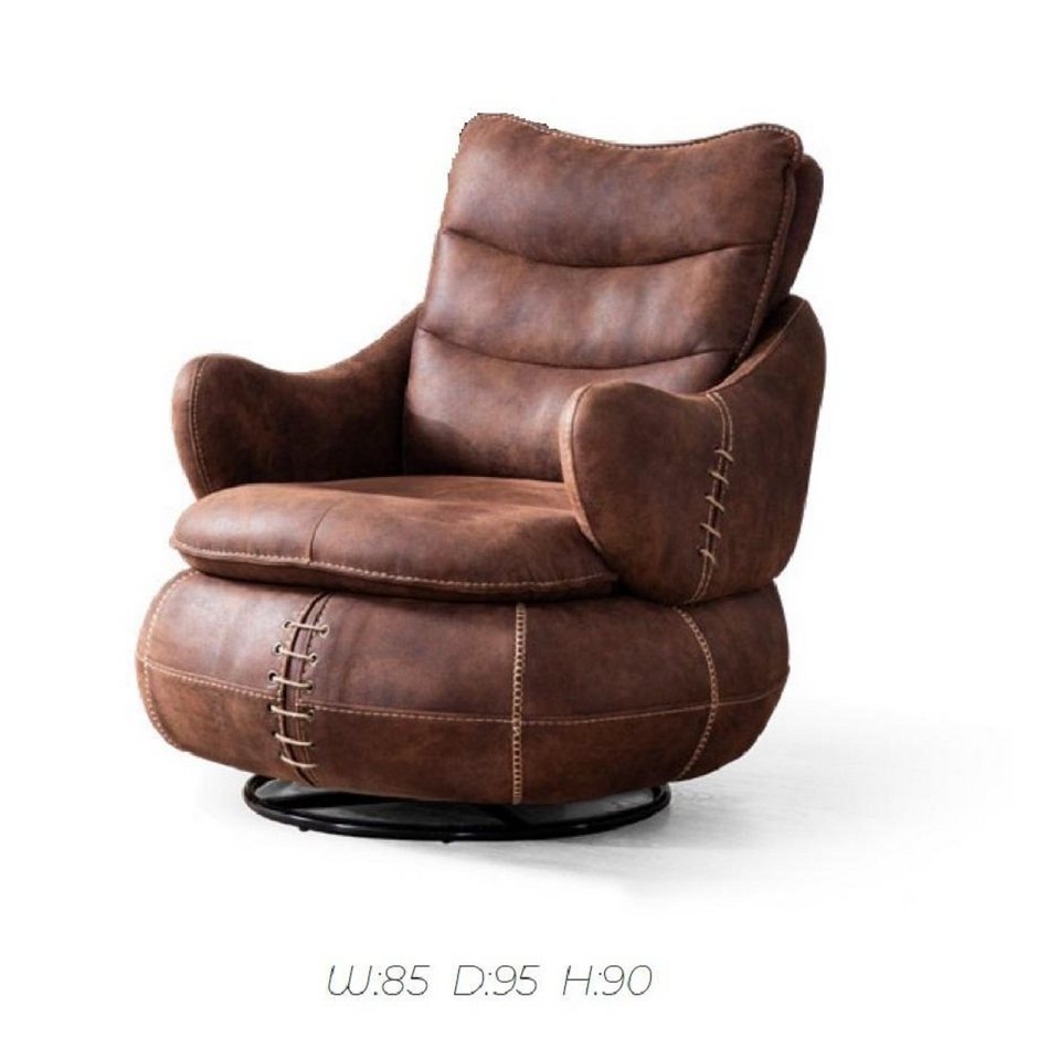 JVmoebel Sessel »Sessel Sitz Klassisch Design Wohnzimmer Polster Leder Stil Möbel« von JVmoebel