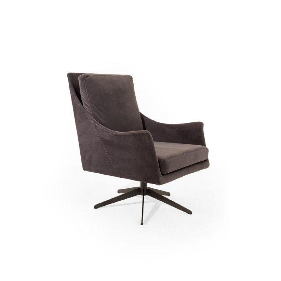 JVmoebel Sessel Stilvoll Funktionaler Sessel mit drehbarer Grau Design (1-St., Sessel), Made in Europa von JVmoebel