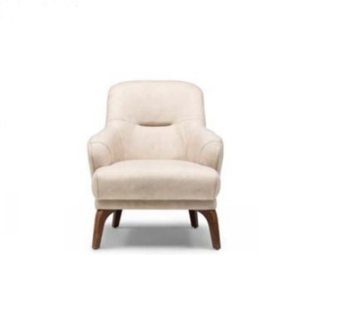 JVmoebel Sessel Stoffsessel Sessel Beige Polster Wohnzimmer Einsitzer Sitz Ohrensessel (1-St., Sessel), Made in Europa von JVmoebel