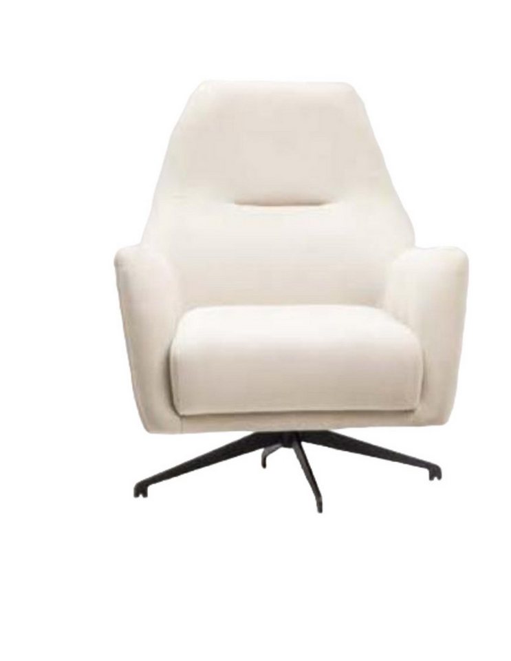 JVmoebel Sessel Stoffsessel Sessel Ohrensessel Beige Polster Wohnzimmer Einsitzer Sitz (1-St., Sessel), Made in Europa von JVmoebel