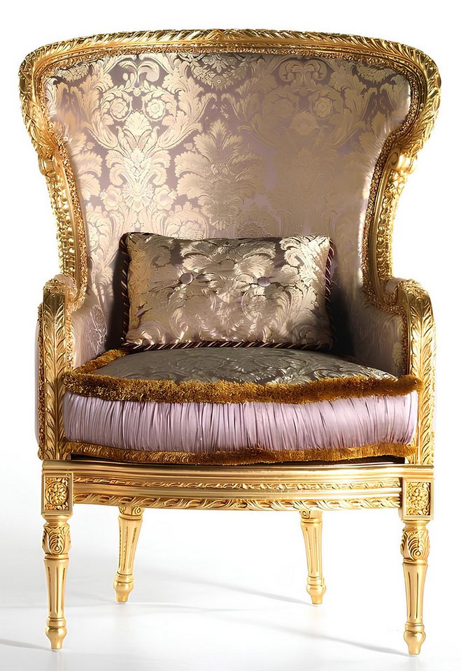 JVmoebel Sessel Stuhl Sitzbezug Designer Textil 1 Sitzer Sofa Polster Material Holz (Sessel), Made in Europa von JVmoebel