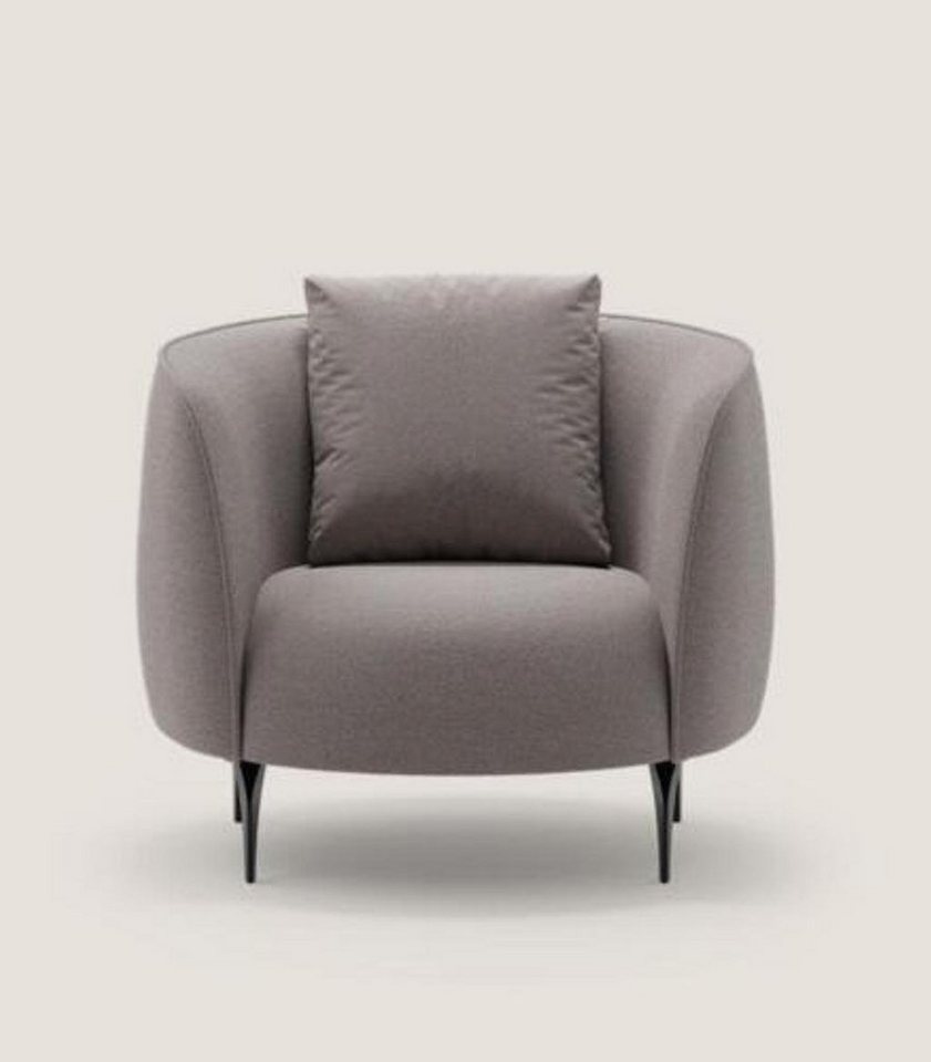 JVmoebel Sessel Taupe Moderner Sessel Wohnzimmer Einsitzer Luxus Design Polster Möbel (1-St., 1x Sessel), Made in Europa von JVmoebel