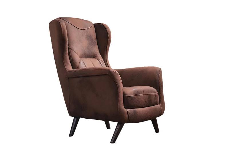 JVmoebel Sessel Wohnzimmer Sessel Modern Luxus Polster Sitz Polstersessel Leder Braun (Sessel), Made in Europa von JVmoebel