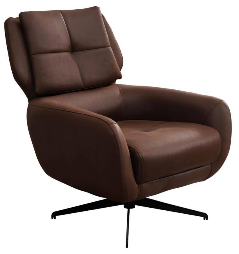 JVmoebel Loungesessel Wohnzimmer Sessel Ohrensessel Stoffsessel Stoff Braun Sitzer Einsitzer (1-St., Sessel), Made in Europa von JVmoebel