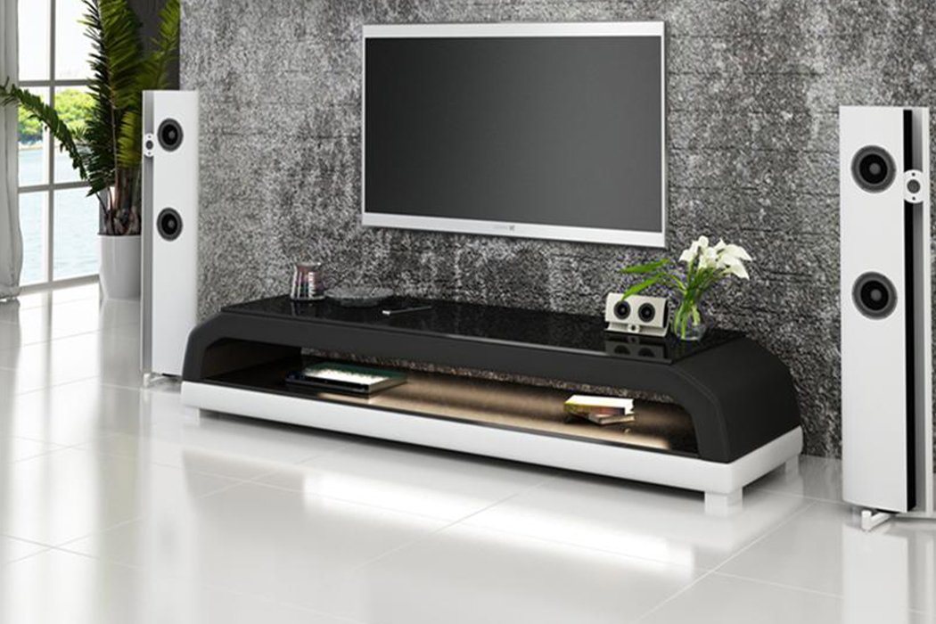JVmoebel Lowboard TV Lowboard TV Tisch TV Schrank Wohnzimmer Kollektion Möbel Schwarz, Made in Europa JVmoebel Lowboard TV Lowboard TV Tisch TV Schrank Wohnzimmer Kollektion Möbel Schwarz, Made in Europa von JVmoebel