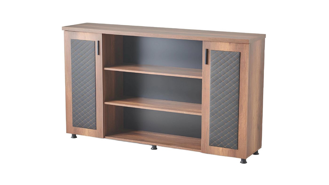 JVmoebel Sideboard Aktenschrank Sideboard Braun Schwarz Zweifarbig Modern Arbeitszimmer (Sideboard), Made in Europa von JVmoebel