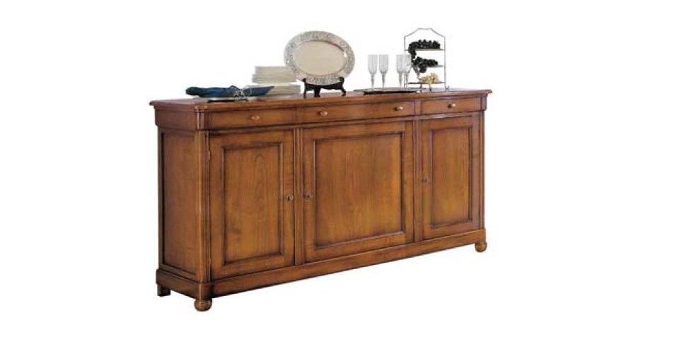 JVmoebel Sideboard Anrichte Sideboard Schublade Vitrine Wohnzimmer Holz Buffetschrank (Buffet), Made in Europa von JVmoebel