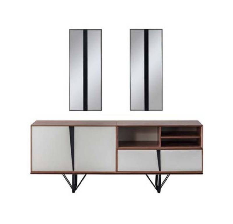 JVmoebel Sideboard Beige Holzmöbel Kommode Sideboard Anrichte für Esszimmer (1 St., Sideboard), Made in Europa von JVmoebel
