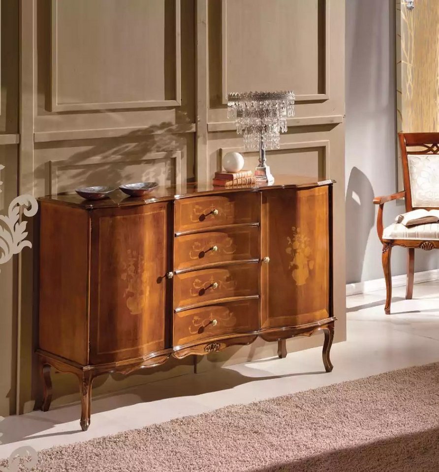 JVmoebel Sideboard Braun Holzschrank mit Schubladen - Klassische Kommode (1 St., Sideboard), Made in Europa von JVmoebel