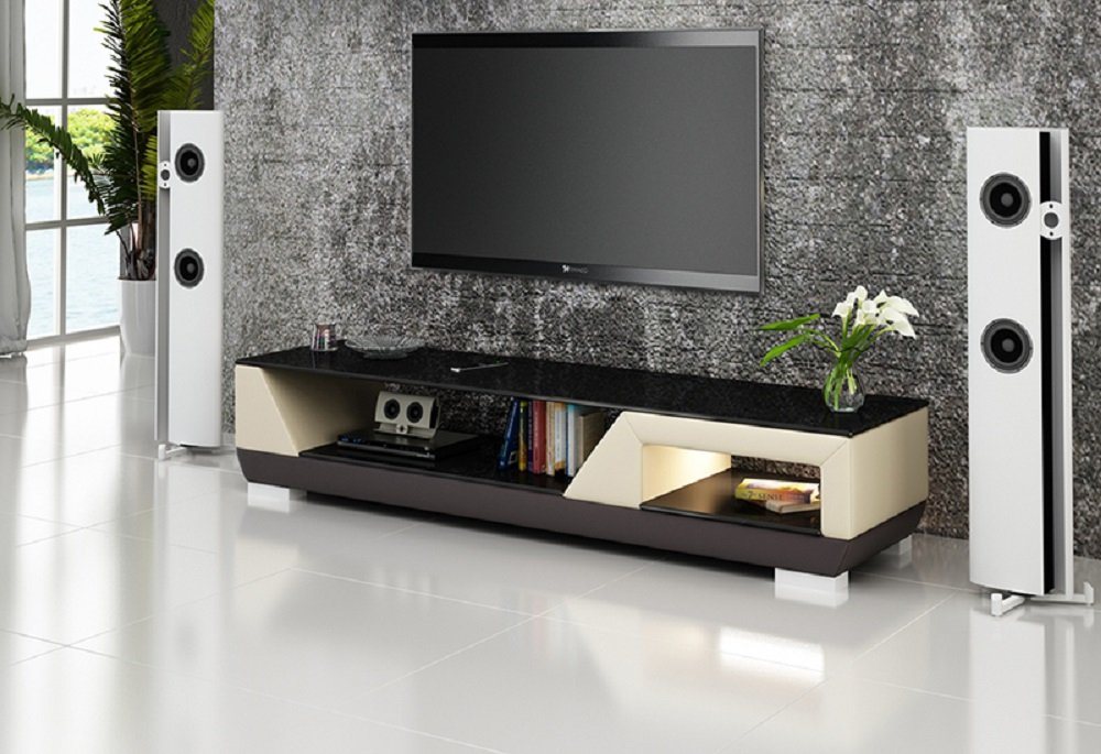 JVmoebel Sideboard Design Sideboard Schrank Kommode Kommoden Low Board Regal rtv leder von JVmoebel