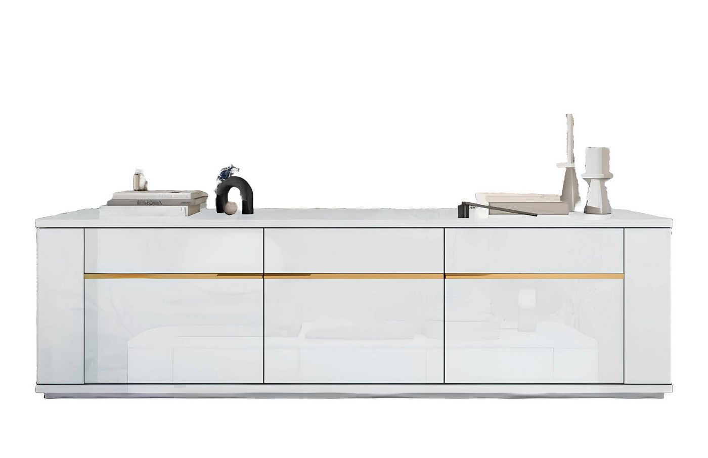 JVmoebel Sideboard Designer Kommode Anrichte Schrank Regal Holz Luxus Kommoden Sideboard (1 St., Sideboard), Made in Europa von JVmoebel