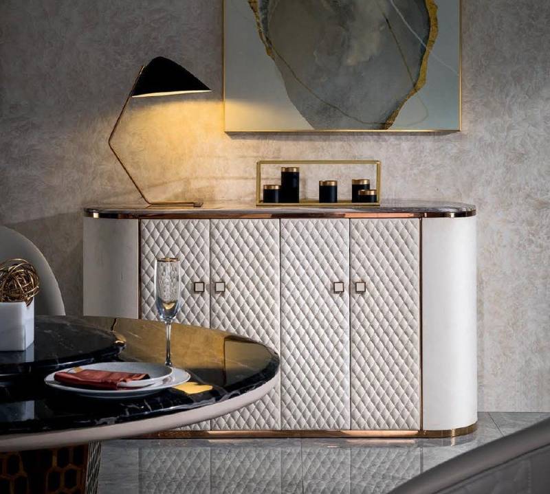 JVmoebel Sideboard Elegantes Holz-Lowboard in Weiß - Edler Kommode Schrank, Made in Europa JVmoebel Sideboard Elegantes Holz-Lowboard in Weiß - Edler Kommode Schrank, Made in Europa von JVmoebel