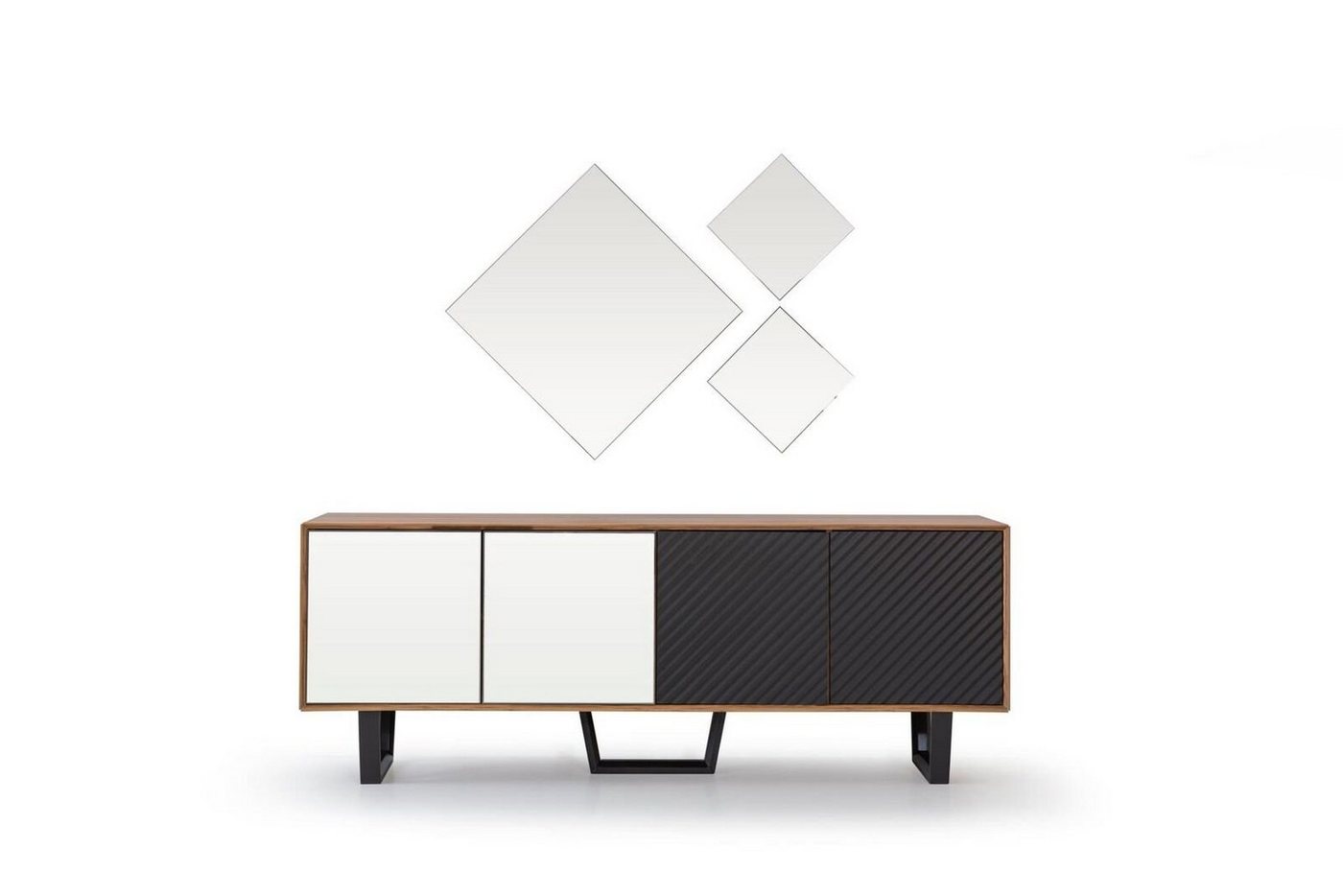 JVmoebel Sideboard Esszimmer Set Besteht aus 4tlg. Sideboard mit 3x Spiegel Neuheit (4 St., 1x Sideboard + 3x Spiegel), Made in Europa von JVmoebel