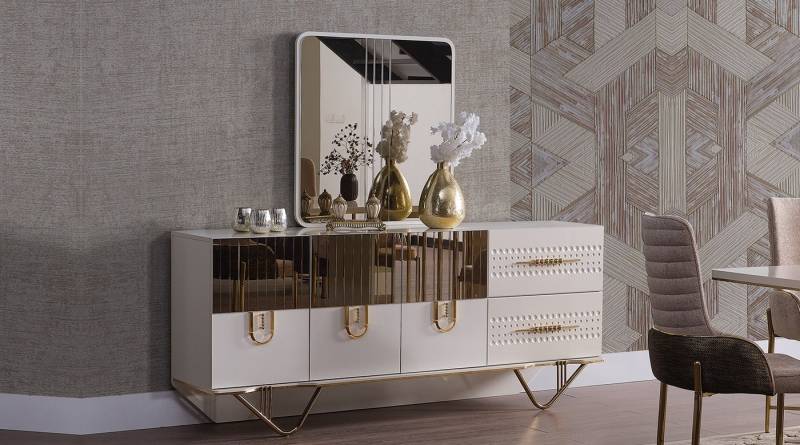JVmoebel Sideboard Hochglanz Sideboard aus Holz - Luxus Anrichte und Kommode (1 St., Sideboard), Made in Europa von JVmoebel