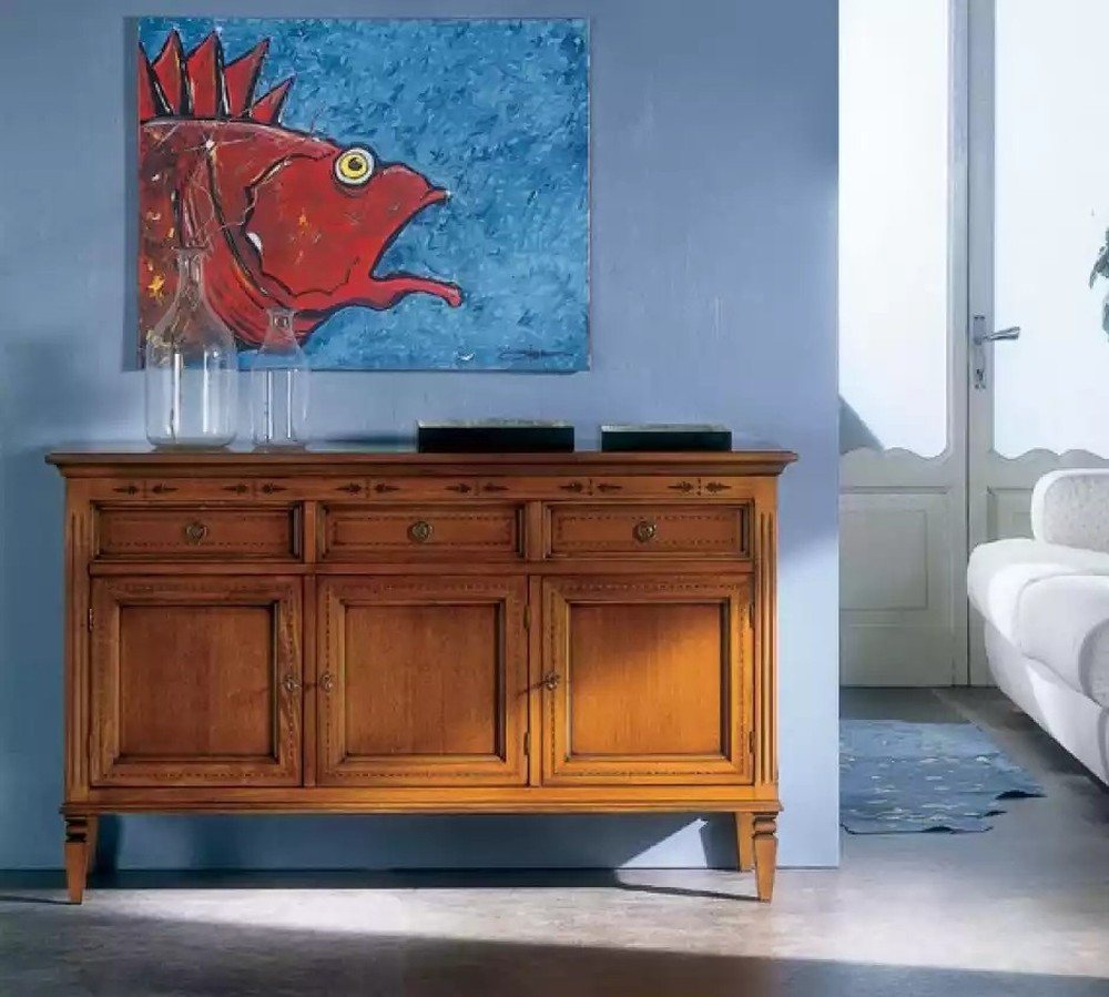 JVmoebel Sideboard Klassisches Sideboard Holz Anrichte Braun Neu - Design Möbelstück (1 St., Sideboard), Made in Europa von JVmoebel