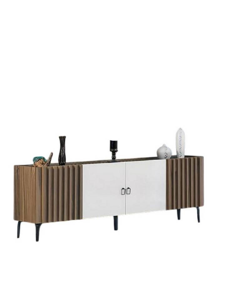 JVmoebel Sideboard Kommode Sideboard Highboard Buffet Holz 204cm Anrichte (1 St., Sideboard), Made in Europa von JVmoebel