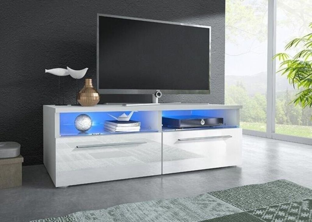 JVmoebel Sideboard Lowboard Weiß tv Schrank Sideboard Kommode Fernseh Tisch Neu Sofort (1 St., Sideboard), Made in Europa von JVmoebel