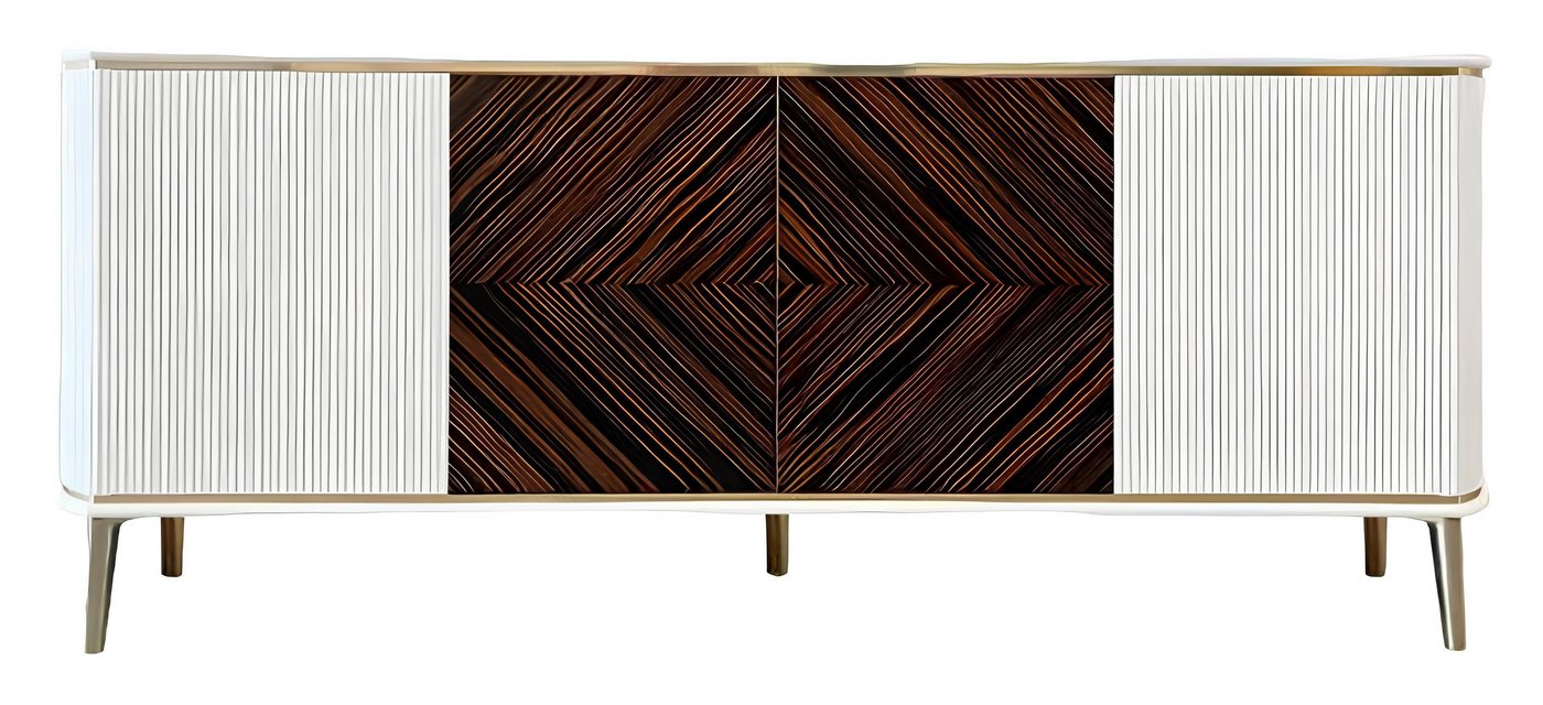 JVmoebel Sideboard Lowboard Wohnzimmer TV Ständer Rechteckig Holz Weiß Braun Modern (Lowboard), Made in Europa von JVmoebel