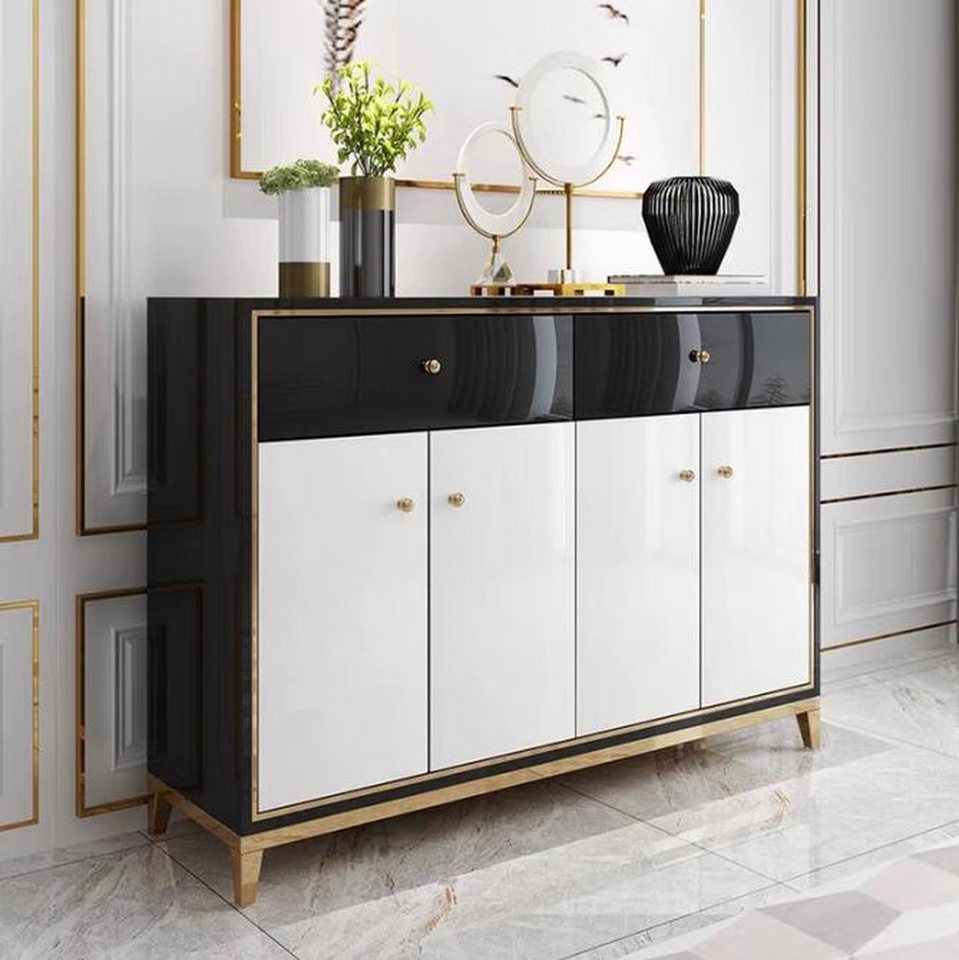 JVmoebel Sideboard Luxuriöses Holz-Sideboard in Schwarz für das Esszimmer Neu (1 St., Sideboard), Made in Europa von JVmoebel