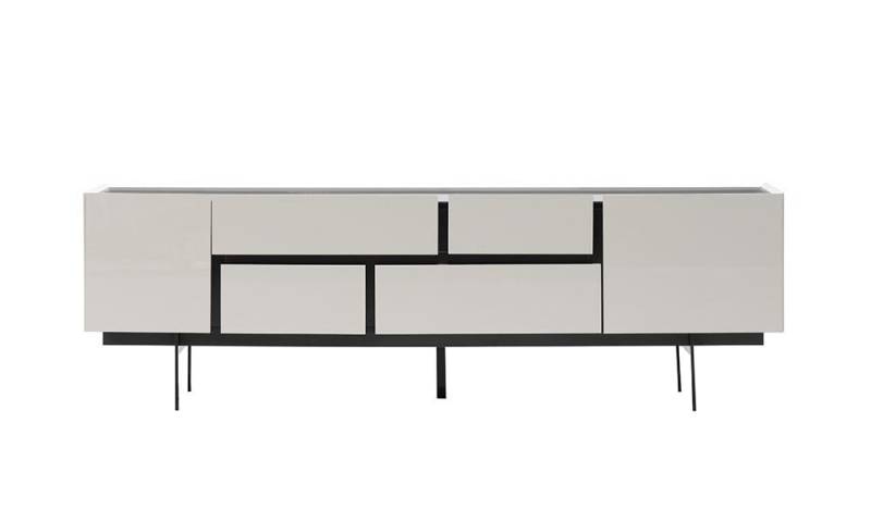 JVmoebel Sideboard Luxus rtv Lowboard tv Ständer Sideboard Wohnzimmer Holz Weiß Modern (1 St., Sideboard), Made in Europa von JVmoebel