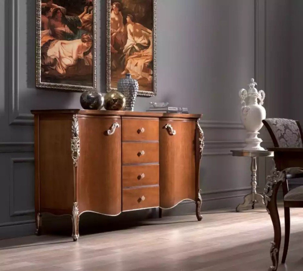 JVmoebel Sideboard Massives Braun Sideboard aus italienischem Holz - Neuware (1 St., Sideboard), Made in Europa von JVmoebel
