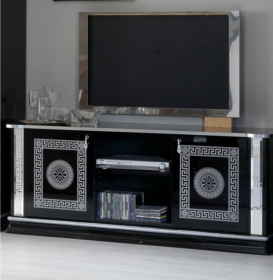 JVmoebel Sideboard RTV Schrank Schwarz TV Tisch Lowboard Möbel Fernsehtisch Design von JVmoebel