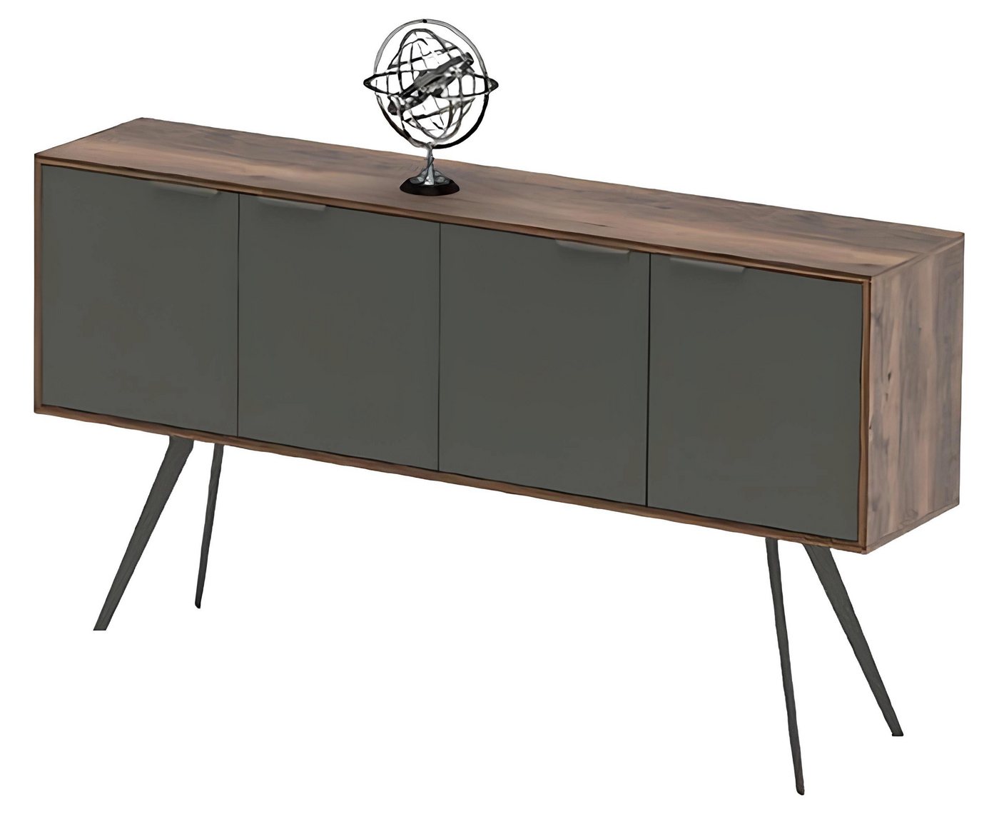 JVmoebel Sideboard Rechteckig Sideboard Arbeitszimmer Büro Wohnzimmer Holzmöbel Braun (4 St., Sideboard), Made in Europa von JVmoebel