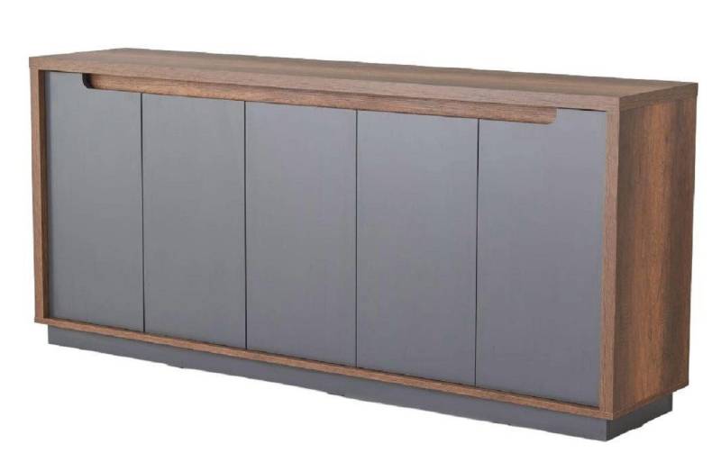 JVmoebel Sideboard Grau Braun Zweifarbig Modern Design Rechteckig Arbeitszimmer Möbel (Sideboard), Made in Europa von JVmoebel