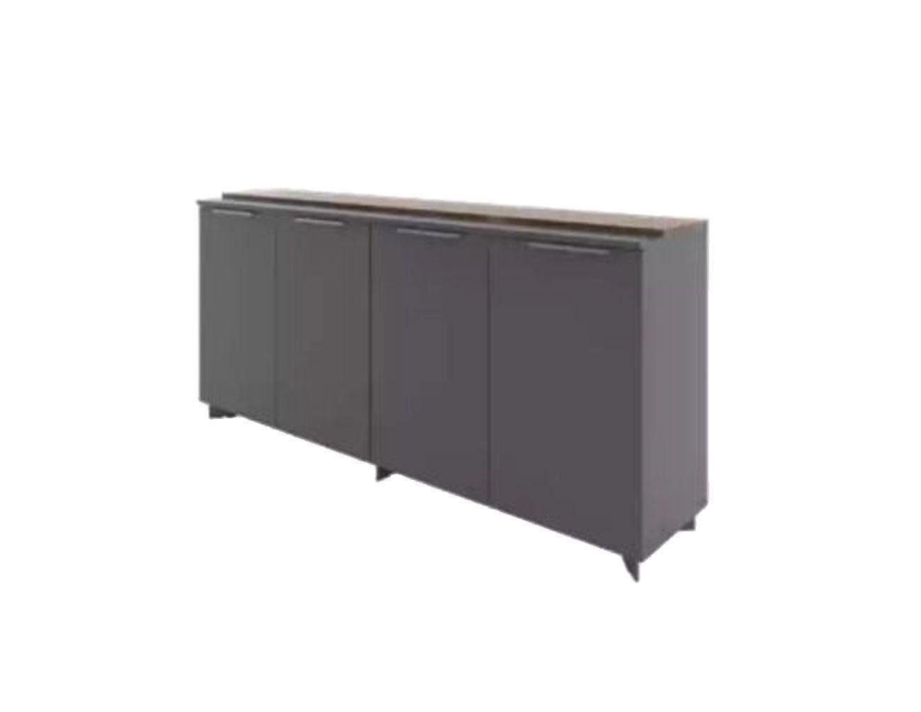 JVmoebel Sideboard Kommode Schrank Konsole Anrichte Büromöbel Büro Grau Hochwertig (1 St., 1x nur Sideboard), Made in Europa von JVmoebel