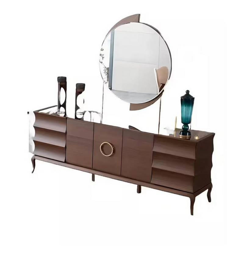 JVmoebel Sideboard Moderne Konsole Anrichte Verspiegelt Wohnzimmerschrank mit Spiegel (2 St., Sideboard + Spiegel), Made in Europa von JVmoebel