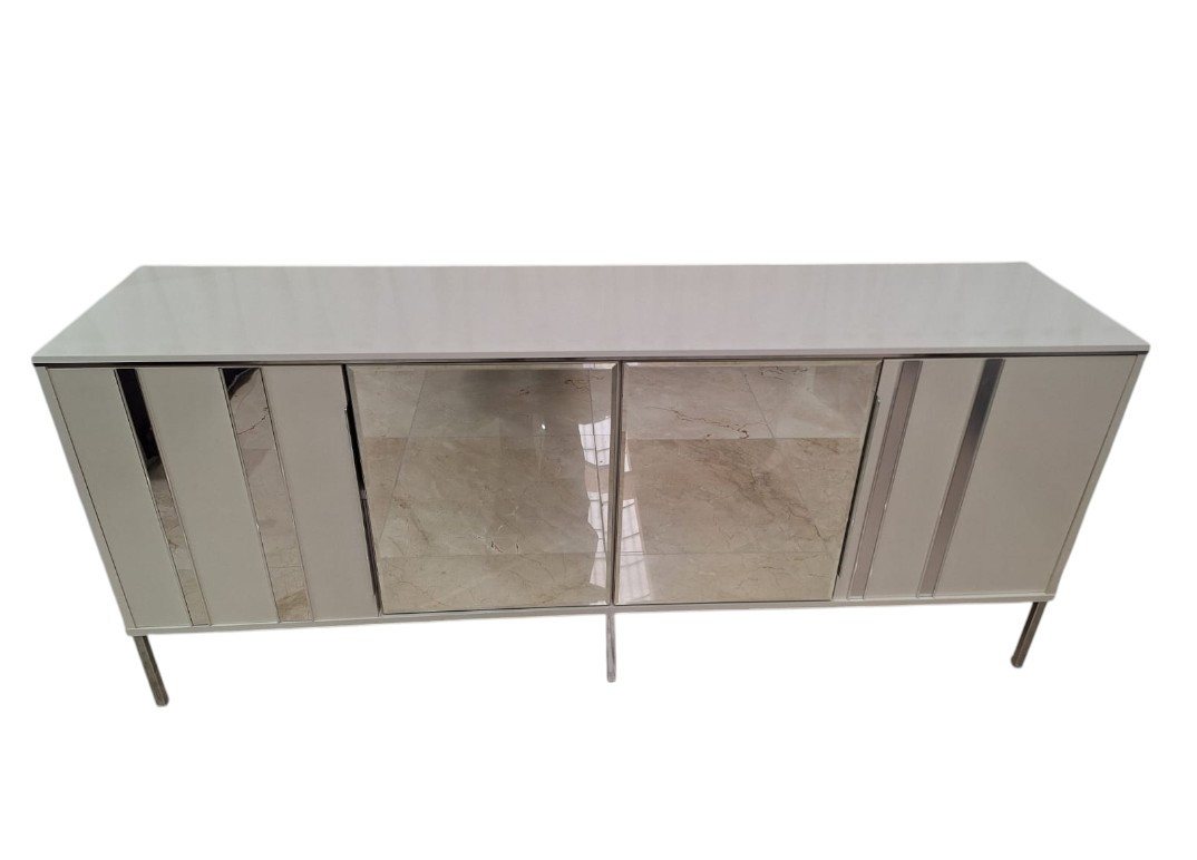 JVmoebel Sideboard Luxus Designer Holz Regal Weiß Möbel Kommode Hochwertig (1 St., Sideboard), Made in Europa von JVmoebel